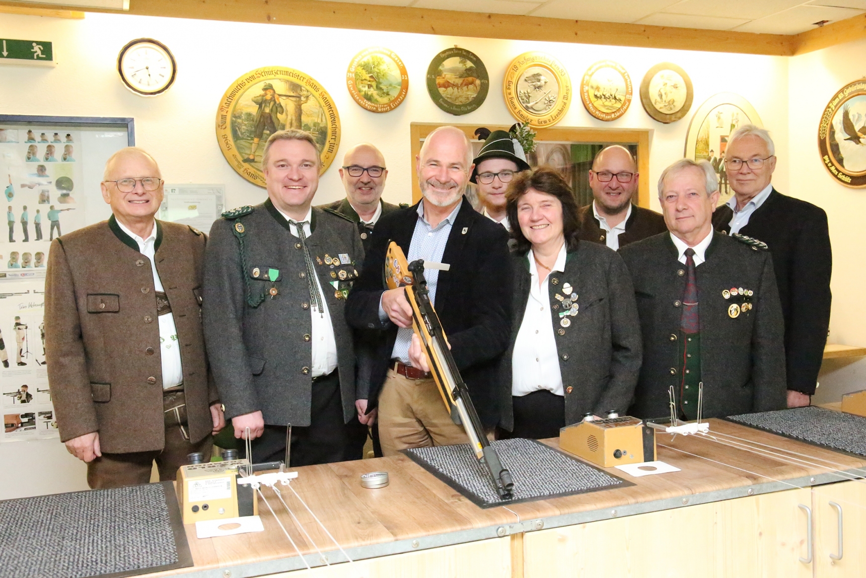 Anschießen mit dem Schirmherrn BGM Heilinglechner